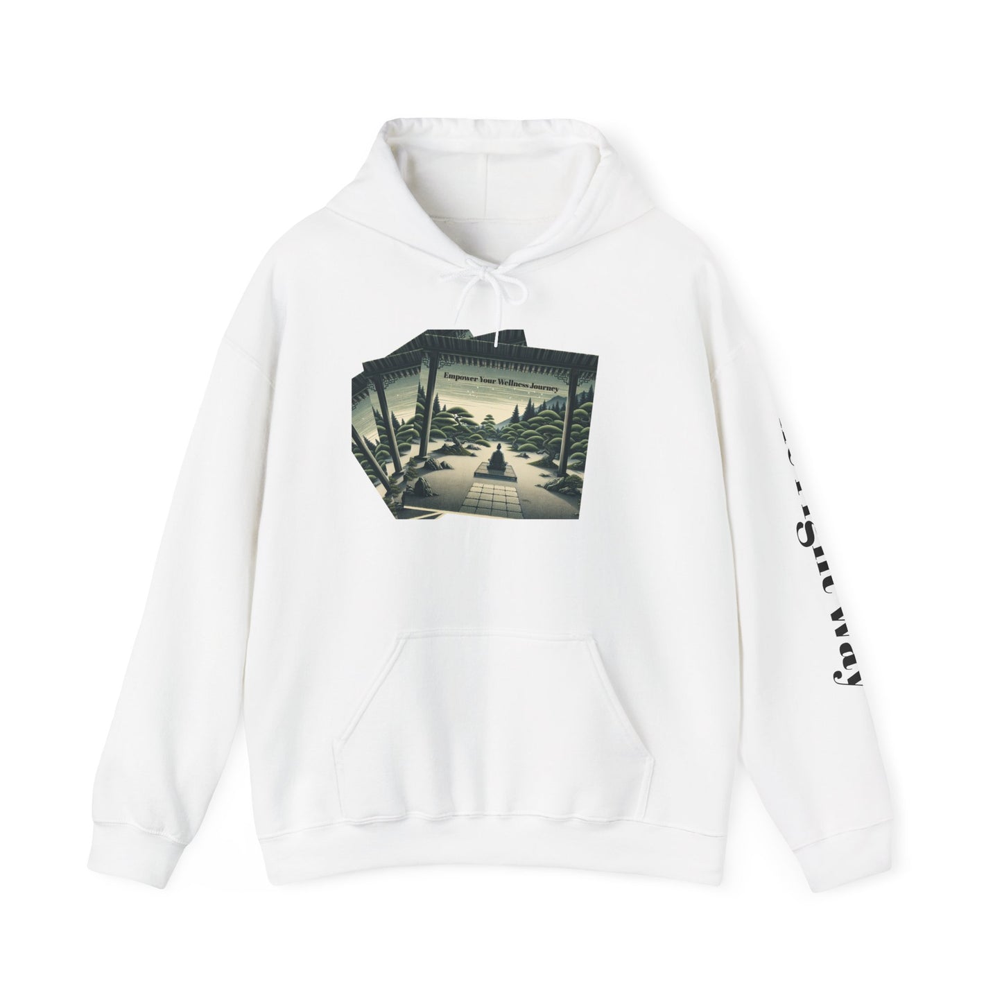 Temple Tranquility Hoodie ''Empower Wellness''