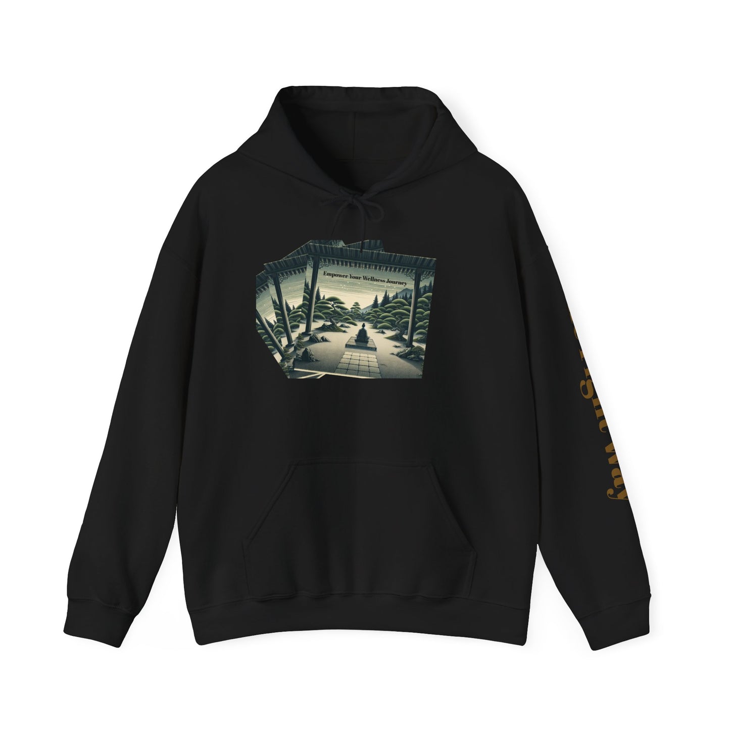 Temple Tranquility Hoodie ''Empower Wellness''