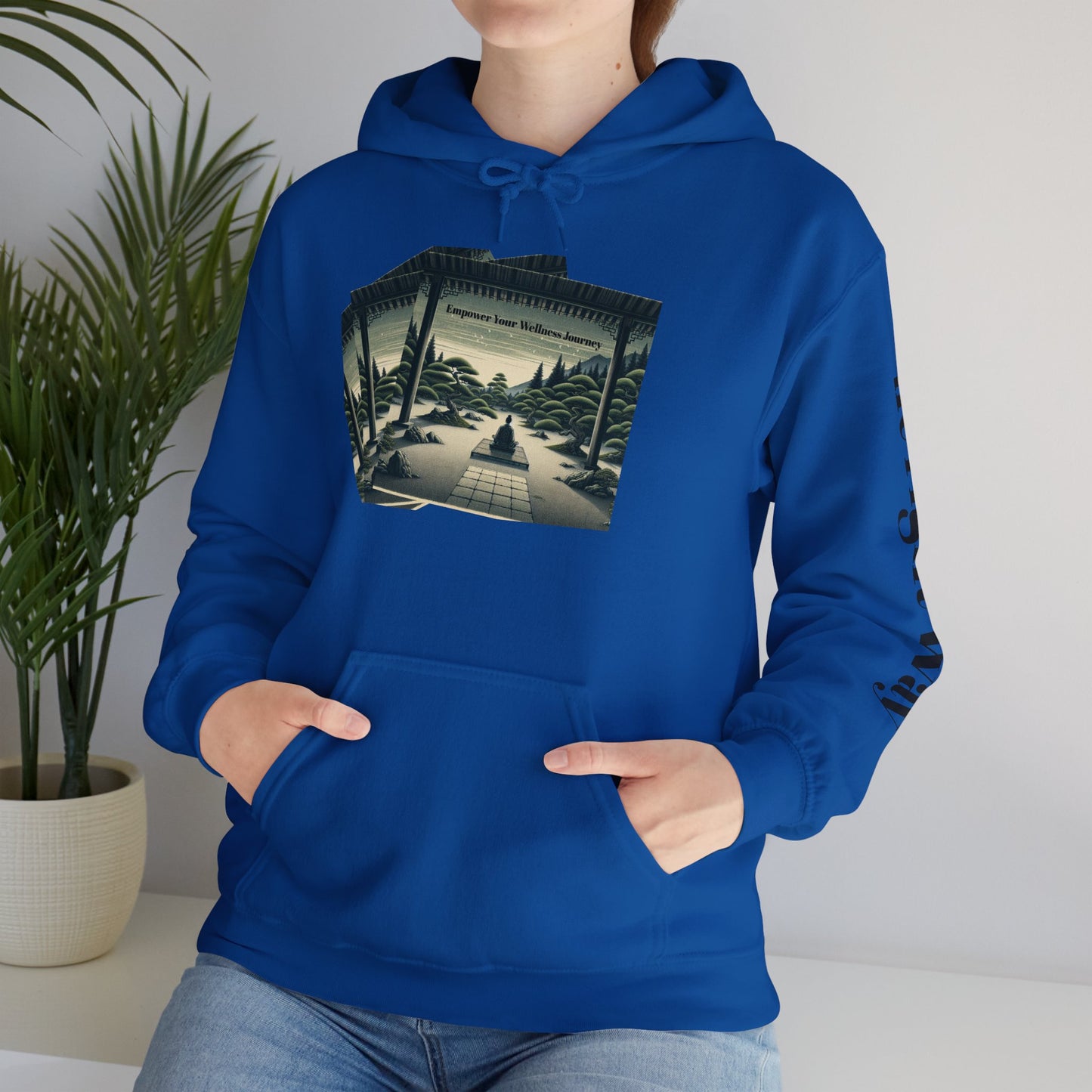 Temple Tranquility Hoodie ''Empower Wellness''