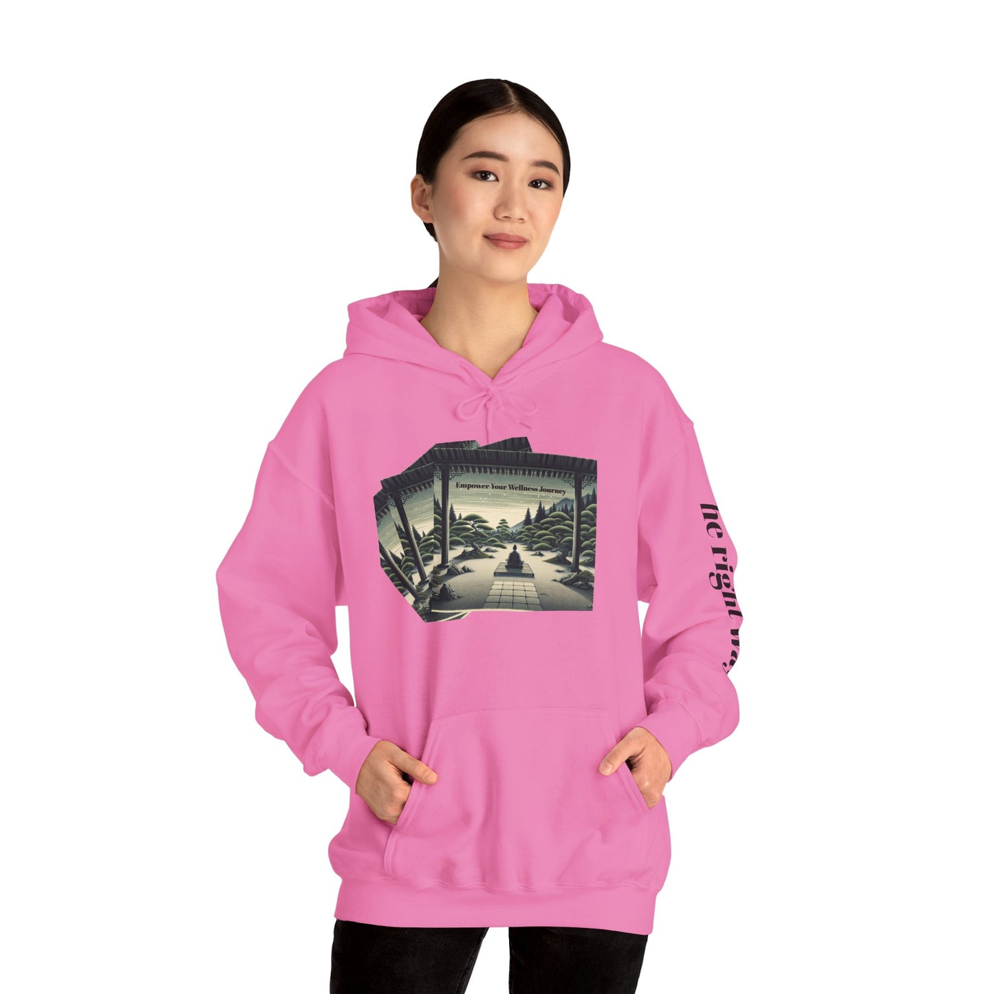 Temple Tranquility Hoodie ''Empower Wellness''