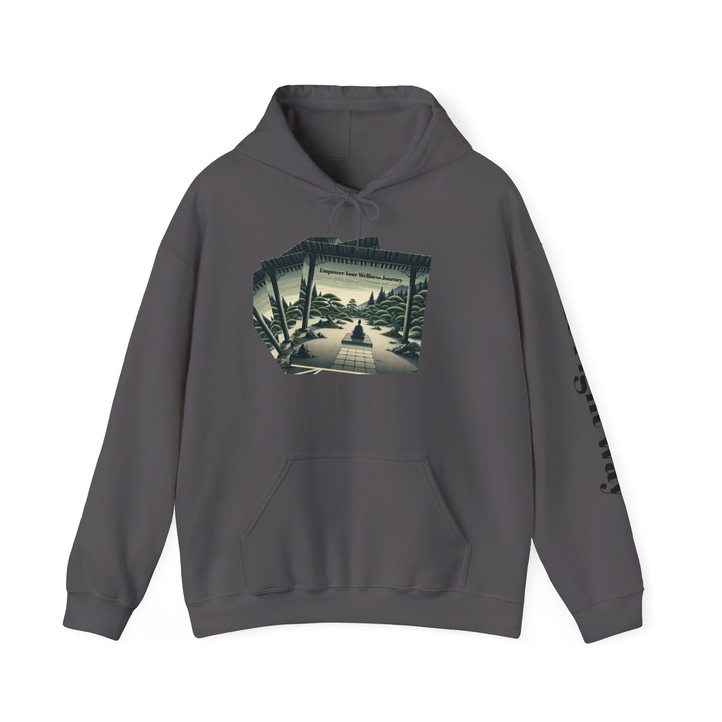 Temple Tranquility Hoodie ''Empower Wellness''